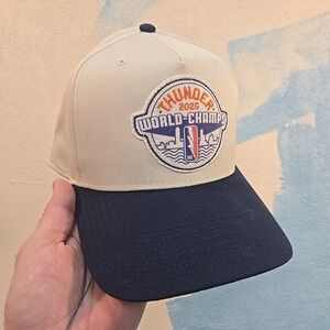 Oklahoma City Thunder 2025 Hat World Champ Baseball Cap Otto Snapback CRISPY EUC